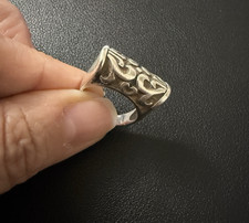 Vintage 925 Sterling Silver Swirl Ring Women's Size 5.5 Substantial Feel