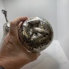 Set Of Art Decorative Pear Apple Home Decor Pitted Silver EUC Fruit — photo 7