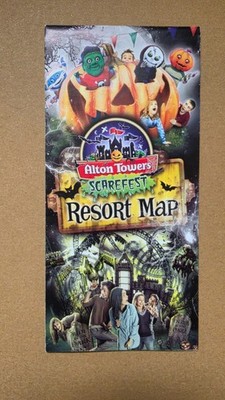 Alton Towers - 2013 Scarefest Park Map