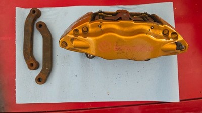 Subaru WRX STI Front Gold Brembo Brake Calipers