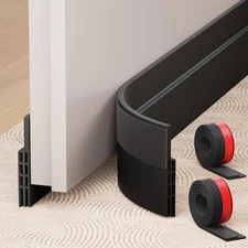 Hojoy 2 Pack Under Door Draft Stopper, Adjustable Door Sweep Anti-Collision Stro