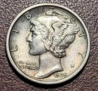 1928-D Mercury Dime EF XF Better Date Coin Original Toning 10c Extremely Fine