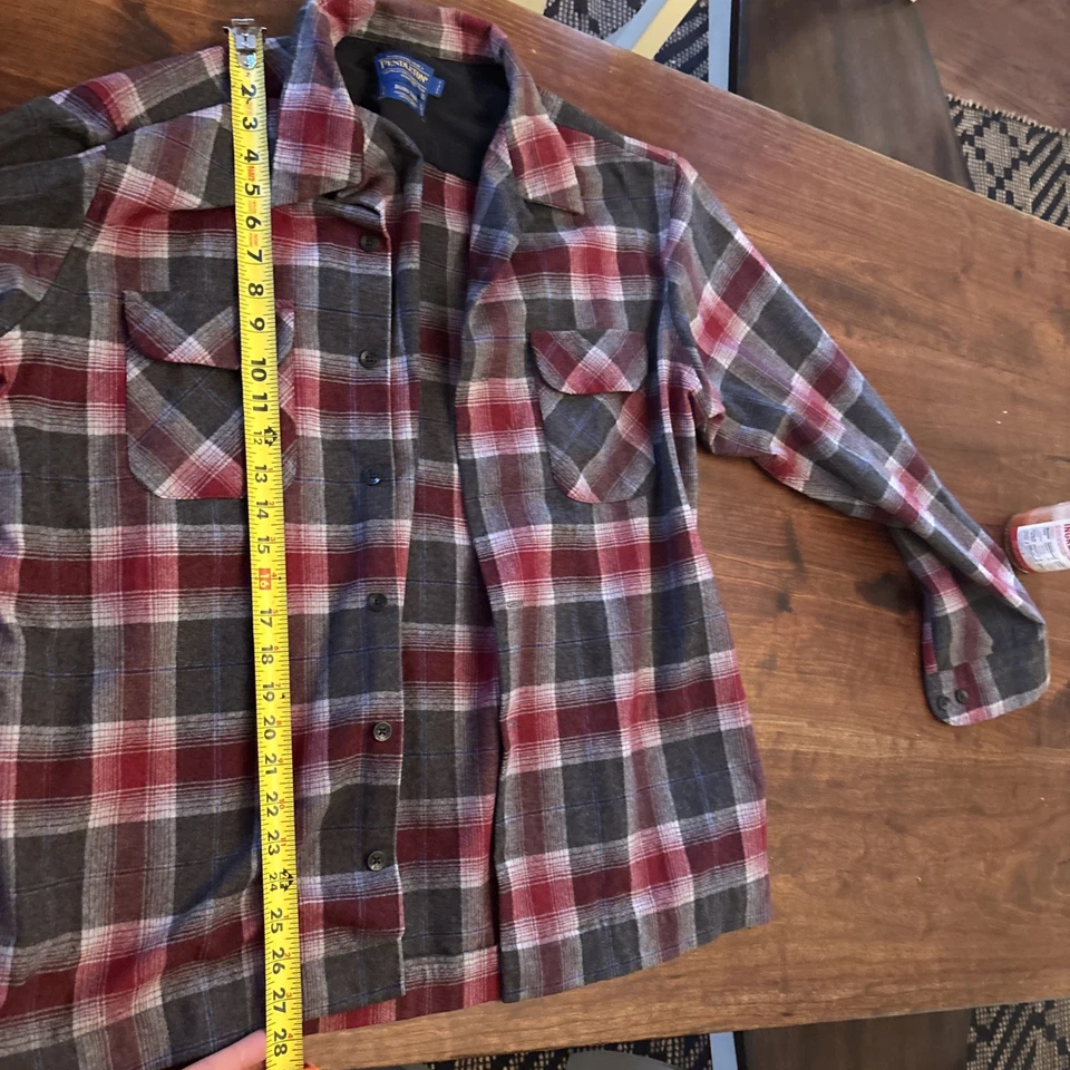 Camisa de tabuleiro Pendleton grande alta LT - Imagem 4 de 4