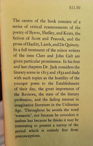 English Literature 1815-1832 Ian Jack Vol X Oxford UP 1963 - Foto 3 di 9