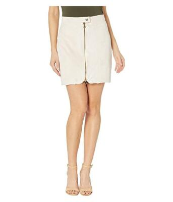 #ad Bishop Young Women Exposed Zip Mini Stone Women#x27;s Skirt $64.35