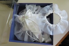 Cathy's Concepts Rhapsody Ring Bearer Pillow  Garter Excellent Condition