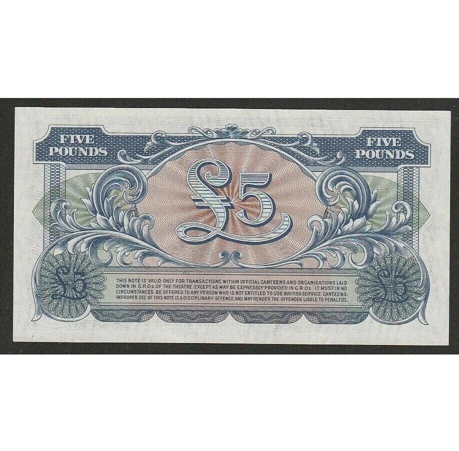 Great Britain 5 Pounds Undated (1958) KM:M23 UNC EE/1 179335 - Image 2 of 2