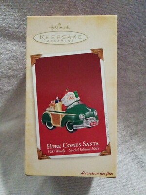 Hallmark Keepsake Ornament  Here Comes Santa  1987 Woody-Special Edition 2005