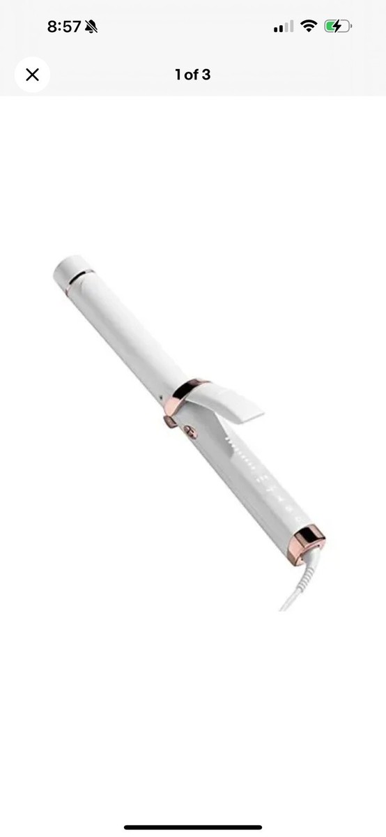 T3 Curl ID 1.25 in Curling Iron w/ T3 Rapid Heat IQ and Heat  display picture 1
