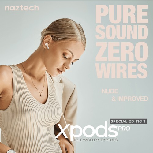 Naztech Xpods PRO TWS z bezprzewodowym etui ładującym - Zdjęcie 3 z 13