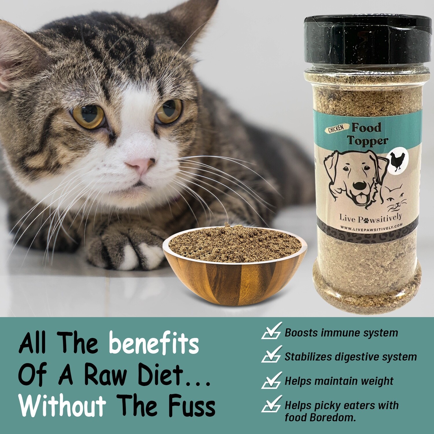 White Fish Food Topper100% Freeze Dried White Fish for dogs & cats 