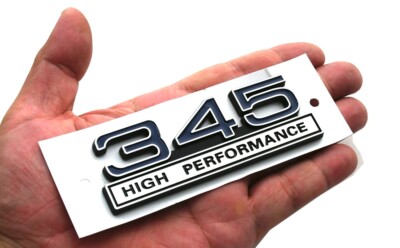 1pc 345 5.7 Liter High Performance Engine Emblems Badge 3D Decals ...