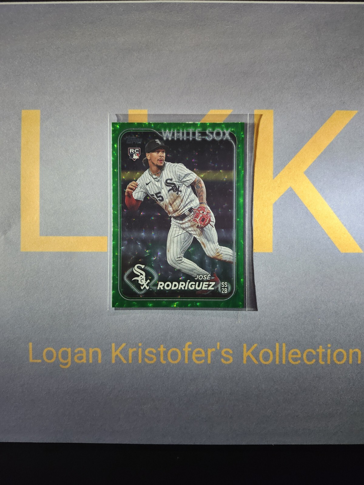 Jose Rodriguez 2024 Topps Green Foil RC 212 /499 #86 Chicago White Sox