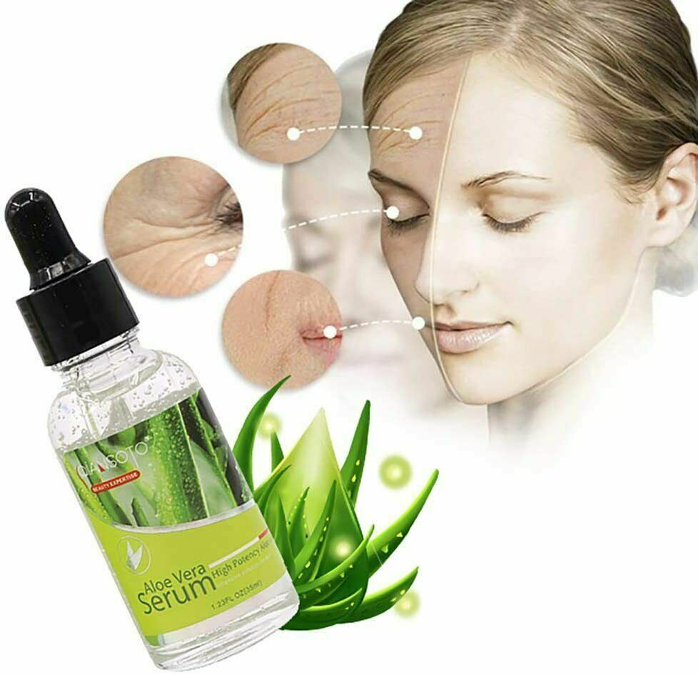 Aloe Vera Facial Serum  Natural Acne Healing & Soothing Skin Repair | eBay