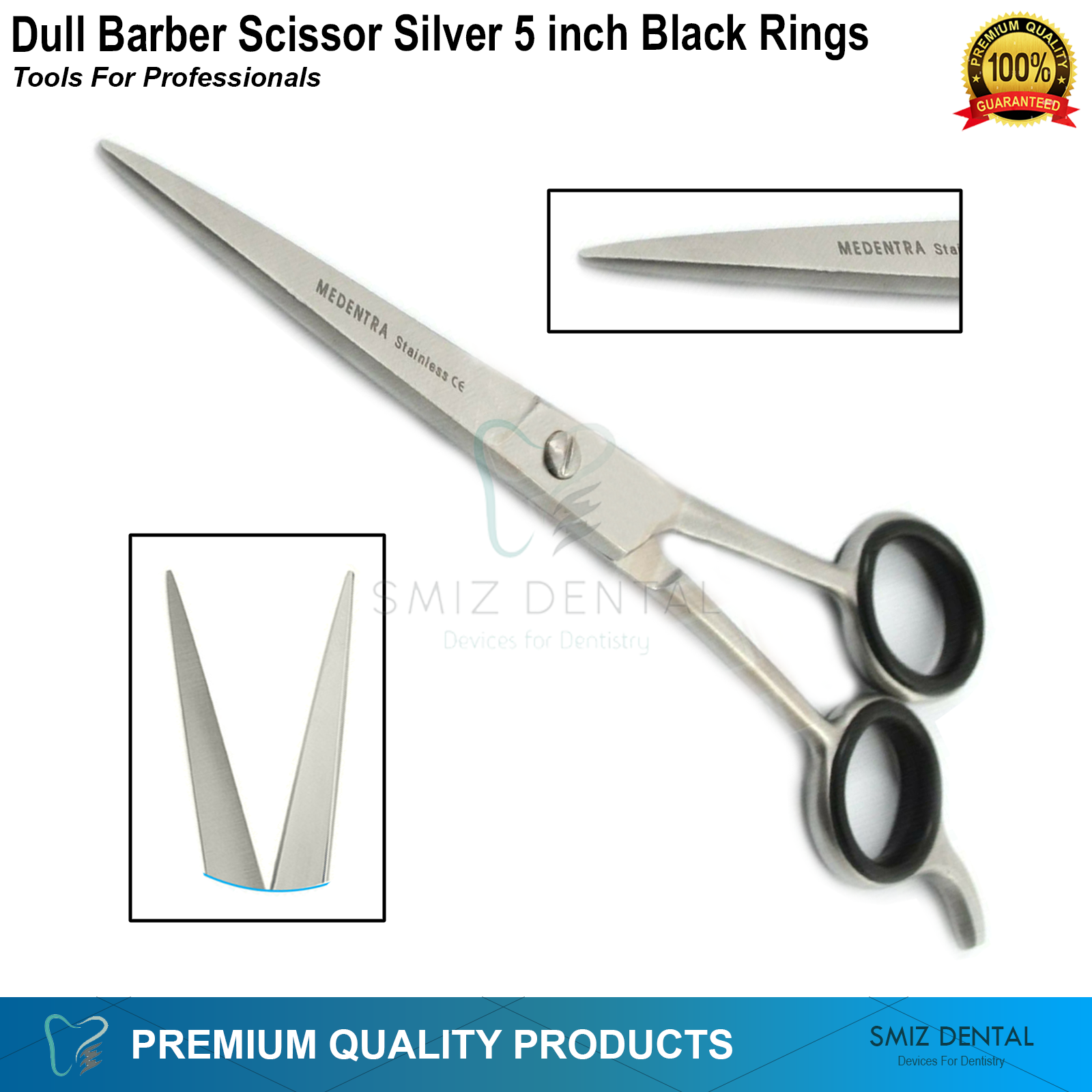 Barber Hairdressing Dull Scissors 5 Inch SaloN Hair Cutting Sharp Cut