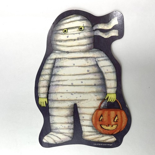 Susan Winget Halloween Die Cut Set 5: JOL Mummy Bat Ghost Skeleton 5.5” - 7” - Picture 5 of 7