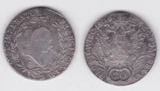 20 Kreuzer Silver Coin RDR Habsburg Austria Franz II. 1809 C (162149)