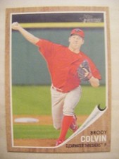 BRODY COLVIN RC 2011 Topps Heritage Minors baseball card LSU TIGERS LAFAYETTE LA