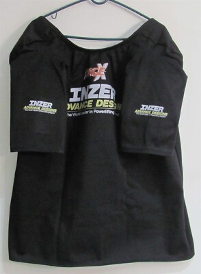 Inzer Rage X Bench Shirt 54 Black w/H.D. Collar option + 1'' Scoop Neck (LU)