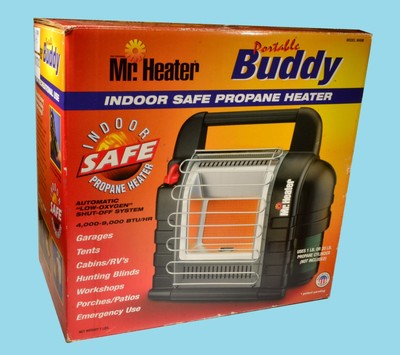 portable buddy heater indoors