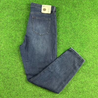 BP Be Responsible Straight Blue High Rise Skinny Jeans Womens Size 32 New
