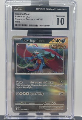PSA 10 Roaring Moon 109/162 Holo Salamence Temporal Forces TEF EN