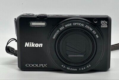 Nikon COOLPIX S7000 Black Digital Camera 16MP 20xOptical Nikon COOLPIX S7000 Black Digital Camera 16MP 20xOptical