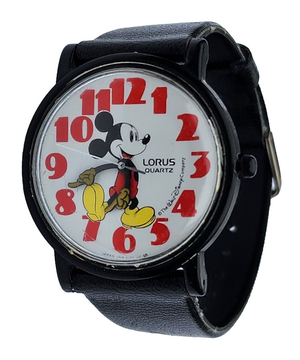 Working Vintage Lorus Quartz V515-8030 Z0 Walt Disney Mickey Mouse