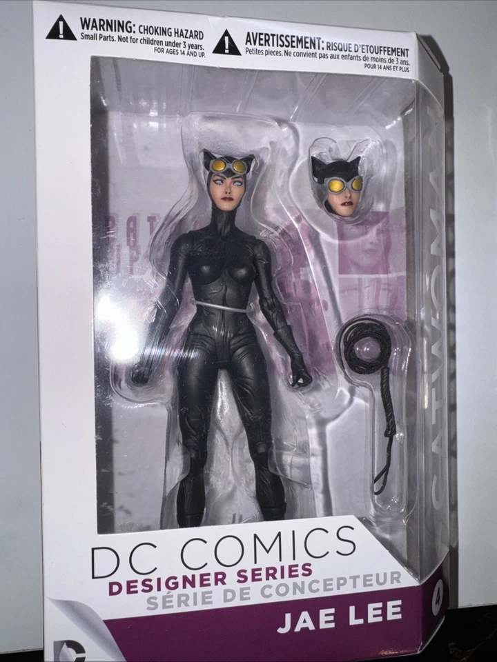 Boneco de ação DC Direct Comics Designer Series Catwoman Jae Lee 6” novo lote raro - Imagem 2 de 4