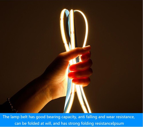 COB LED Strip 320 LEDs High Density Flexible COB LED Lights DC12V 24V RA80 10mm - Picture 4 of 26