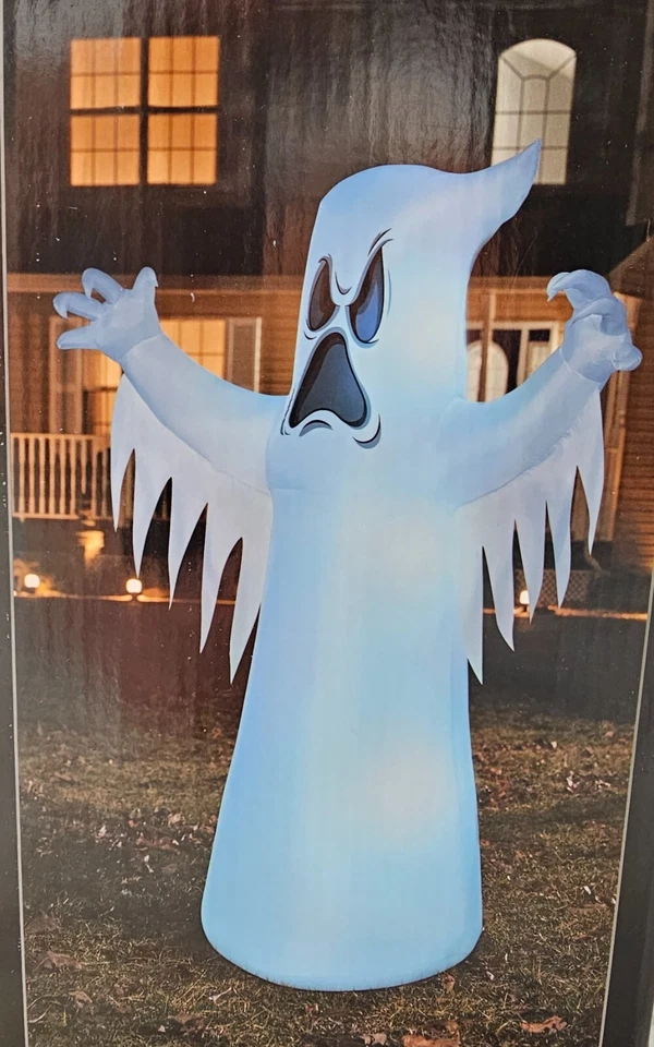 XXL LED Licht Halloween Geist 2,5 Meter aufblasbar für ihren Garten - Bild 1 von 4