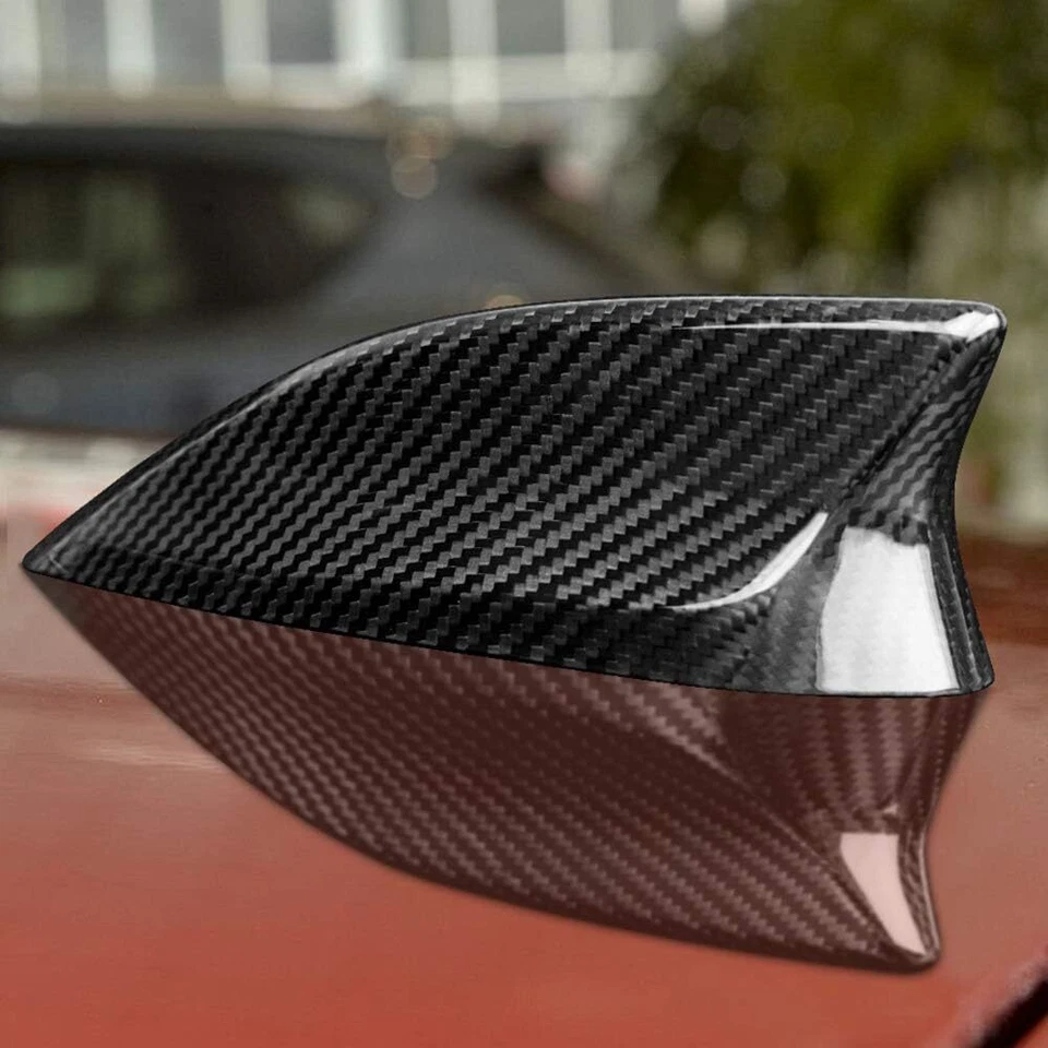 Cubierta de antena de aleta de tiburón de fibra de carbono negra para Mazda 3 Axela CX-3 CX-4 CX-5 CX-8 Foto 3 de 4