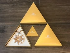 NIB SWAROVSKI Large/Small SCS Gold Etc Ornament 2009-2012,2016-2018,202
