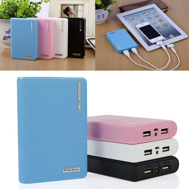 Dual USB 18650 Battery Case External Power Backup Box  