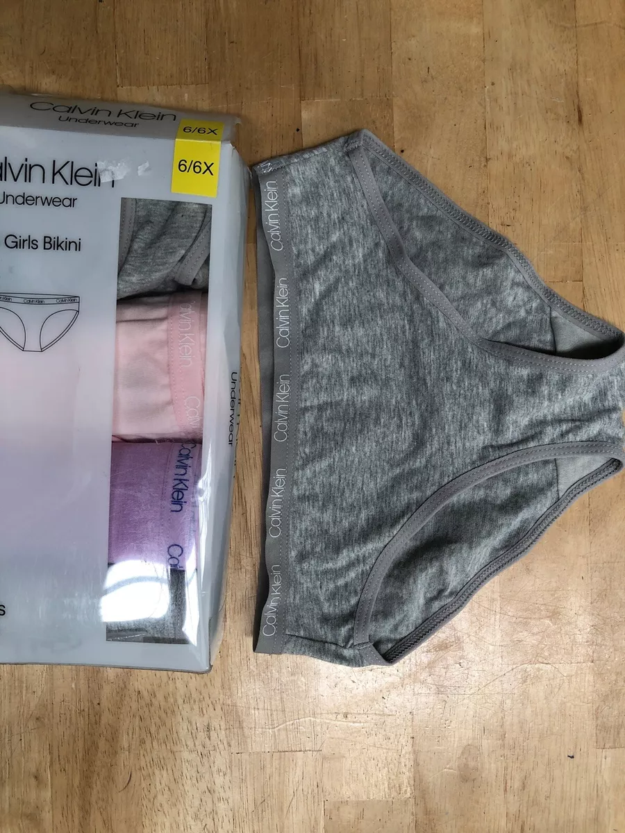 Girls Calvin Klein 5 Pack Underpants, Pants, Undies, Briefs, Mixed Colors