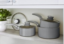Image of 5055322519940 Swan Retro 3 Piece Saucepan Set Swan