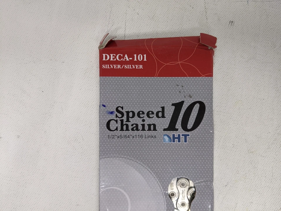 Cadena de velocidad Taya Deca 101 HT 10 1/2" X 5/64" X 116 eslabones plateados Foto 4 de 4