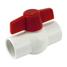 1" PVC Ball Valve (Slip Connection) 10 Pack