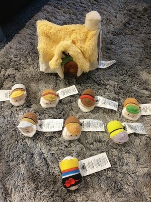 Disney Tsum Tsum Schneewittchen und die sieben Zwerge mit Landhaus Set Neu mit Etikett