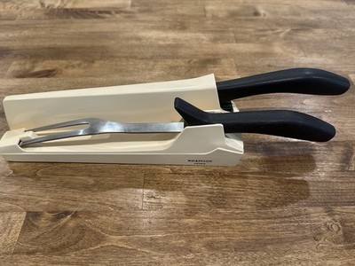 Wilkinson Sword Knife & Carving Fork in Self-Sharpening Case Vintage Carving Set