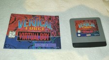 1995 Nintendo Virtual Boy Vertical Force with Manual Tested Working Mint + Cover