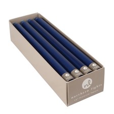 Northern Lights Candles Premium Tapers 12" 12PK - Midnight Blue - 72769