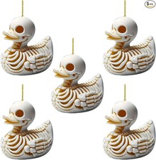 Swinging Skeleton Duck Car Hanging Accessories Cute Car Rear View Size 5pcs