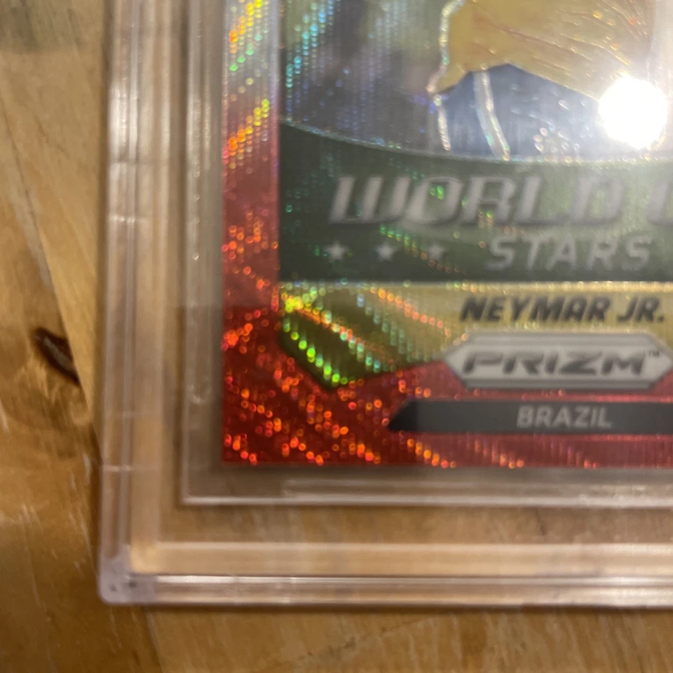 2014 Panini Prizm World Cup - Stars Neymar Jr #7 Red White & Blue Power Plaid... - Image 4 of 4