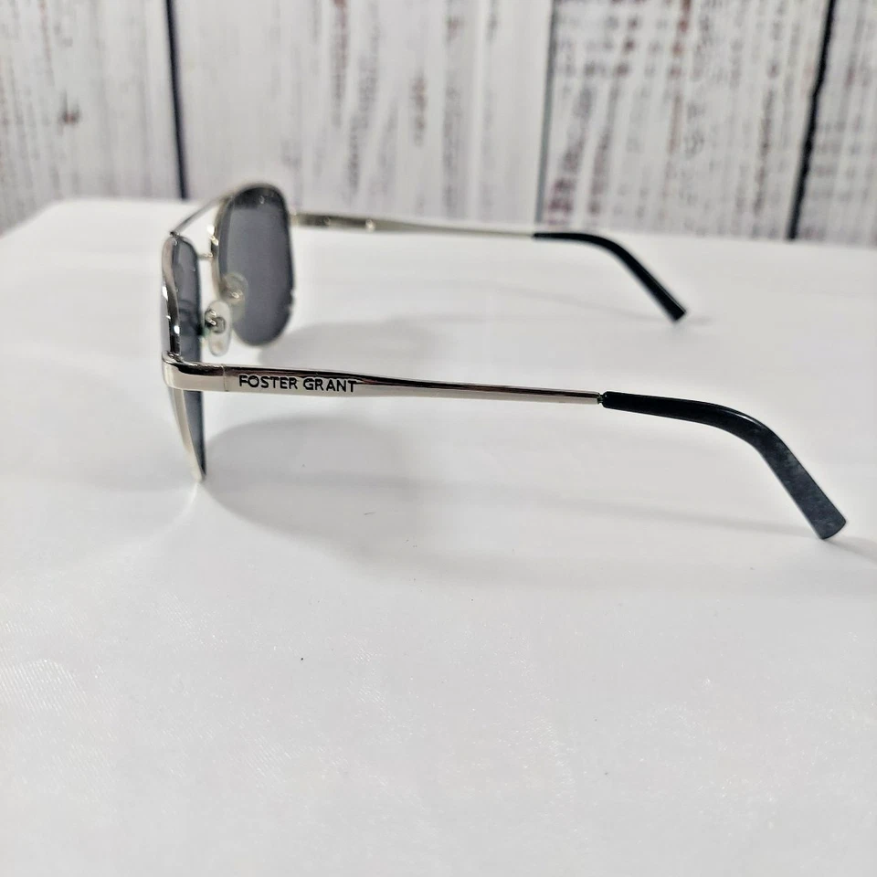 Gafas de sol Foster Grant polarizadas plateadas aviadores monturas 100 % UV 25631FGX SIL Foto 3 de 4