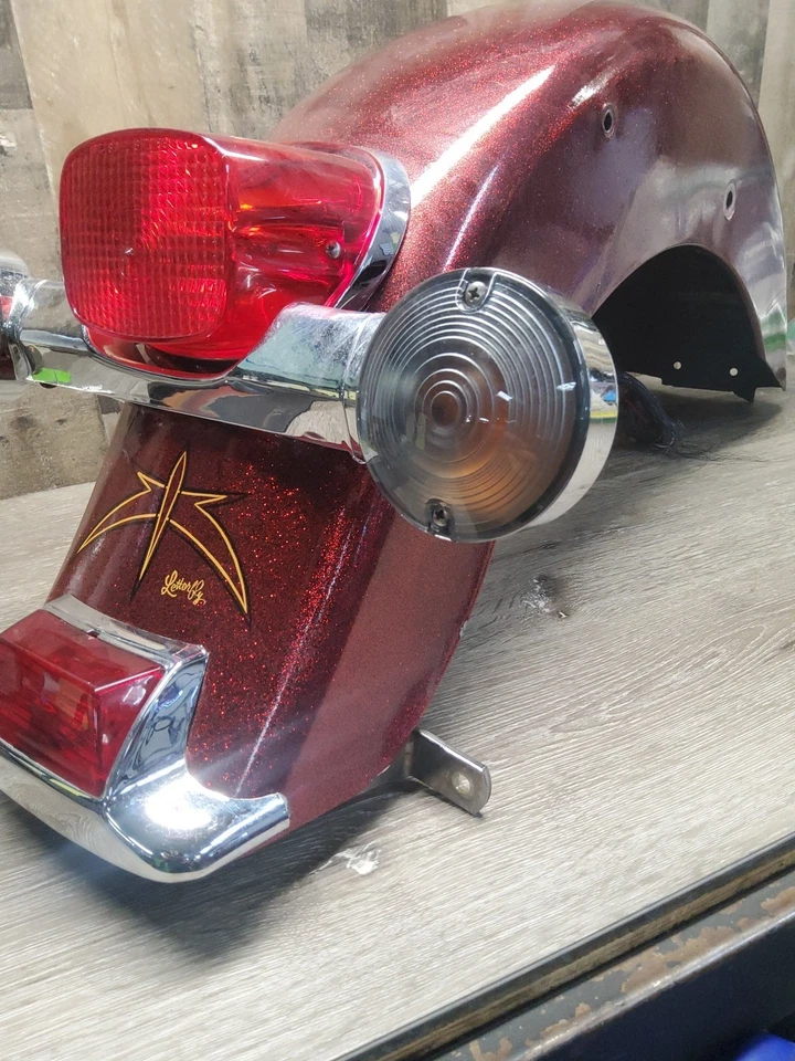 Harley Davidson Tour Glide 1987 87 guardabarros trasero luces traseras señales DL-687 Foto 2 de 4