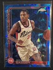 2025-26 Topps Chrome Sapphire Marcus Sasser #35 Pistons