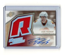 2005/06 SPx Dion Phaneuf Spectrum Rookie Jersey Auto RC /25