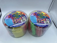 Made by Me Horizon Group 8000 Rainbow Loom Bands Lot 2 Buckets Picks & C-clips