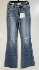 Lovervet X MoCo Boutique Tummy Control High Rise Flare Jeans Size 26